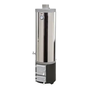 Ans. boiler INOX 120 L FM cu focar rotund , usa tabla+term.